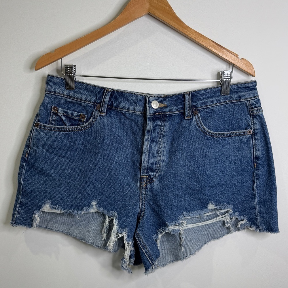 Gianni Bini High Rise Cut Off Blue Denim Women’s Shorts (29)